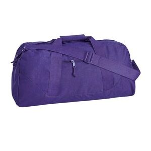 NWOT Purple Large Square Duffel Bag